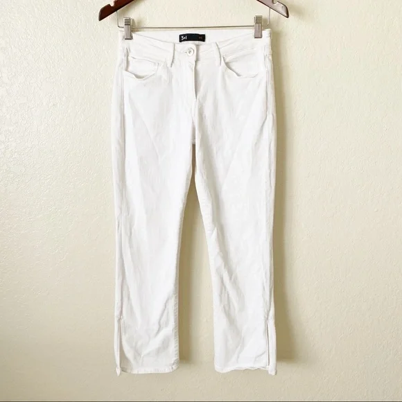 3X1 W2 Split Bell Crop mid-rise straight-leg jeans - Picture 7 of 13